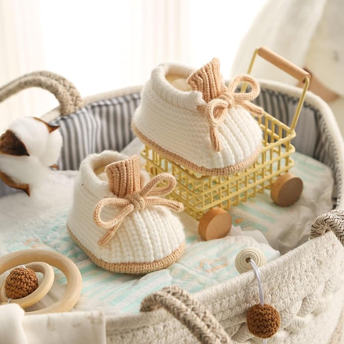 Baby Booties Infant Booties Knit Newborn Shoes - Image 3