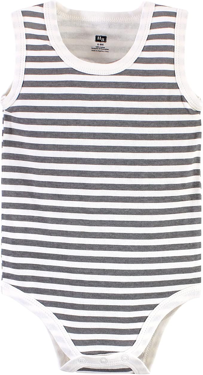Hudson Baby Unisex Baby Cotton Sleeveless Bodysuits - Image 6