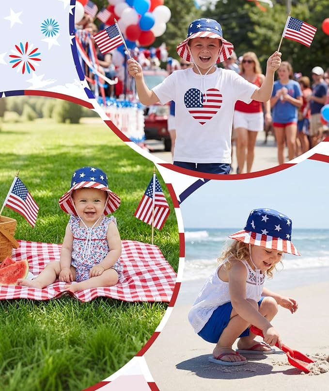 Komorebi Toddler Sun Hat UPF 50+ Kids Beach Bucket Hats Boys Girls 0-8Y | Cute - Image 6