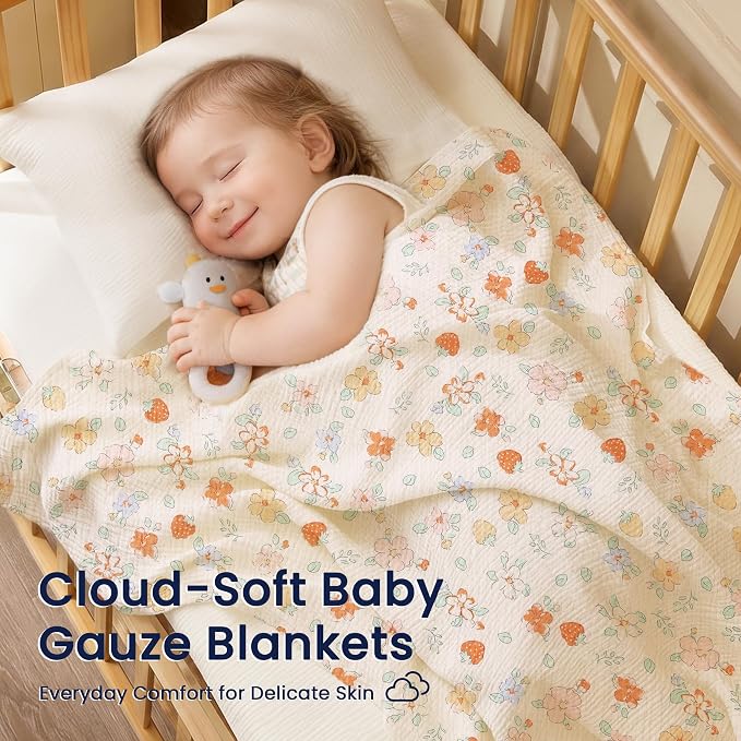 EXQ Home Muslin Swaddle Blankets - Image 2