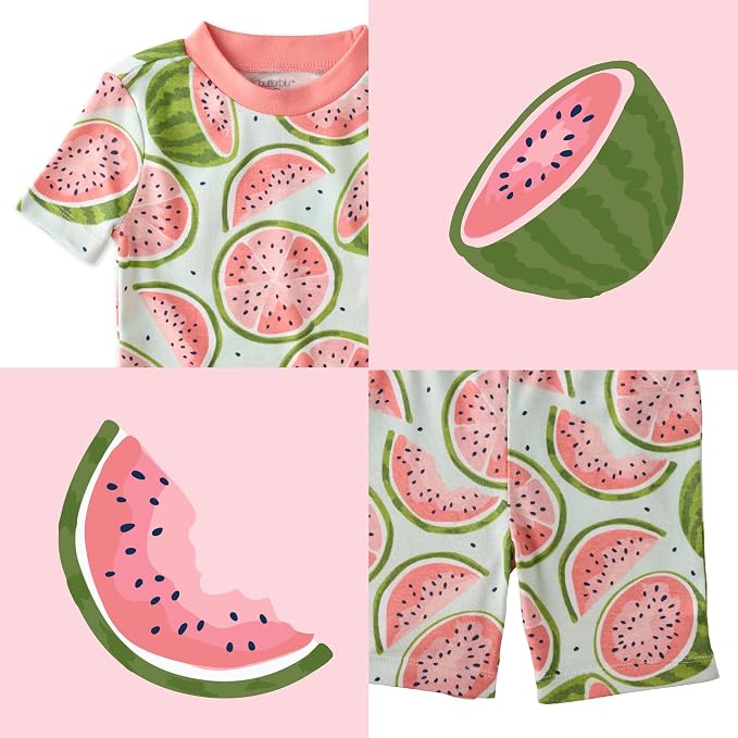 Butterblu Shade Snug-fit 2-Piece Short Sleeve PJs 100% Organic Cotton - Image 4