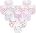 Baby Bibs Soft and Absorbent Cotton Bandana Bibs Set by Benoxine