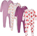 Gerber Baby Girls 4-pack Footed Pajamas by Gerber