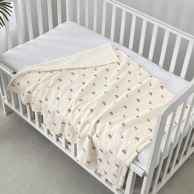CREVENT 30''X40'' Organic Muslin Cotton Baby Blanket - Image 4