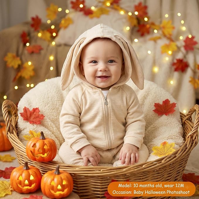 Simplee kids Baby Bunny Outfits Romper, Zipper Up - Image 4