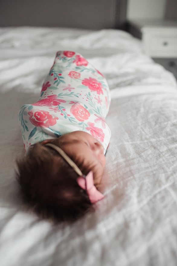 Copper Pearl Swaddle Blankets for Newborns | Soft Stretchy Receiving Blankets - Image 4