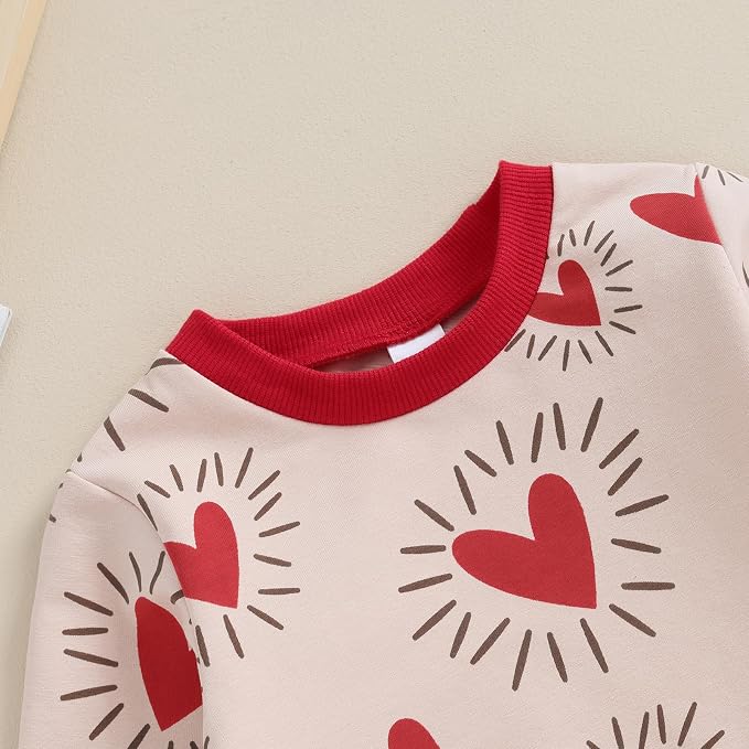 FYBITBO 2Pcs Baby Girls Fall Winter Clothes Mamas Bestie Hoodie Sweatshirt Tops - Image 3