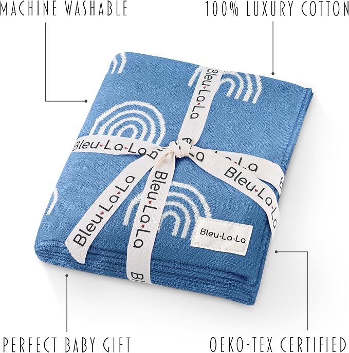 Baby Receiving Blanket Boys 100% Cotton Buttery Soft Cozy Receiving Swaddle - Image 3