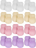 Newcotte 12 Pairs Adjustable Preemie Baby Mittens | No Scratch Newborn Cotton by Newcotte