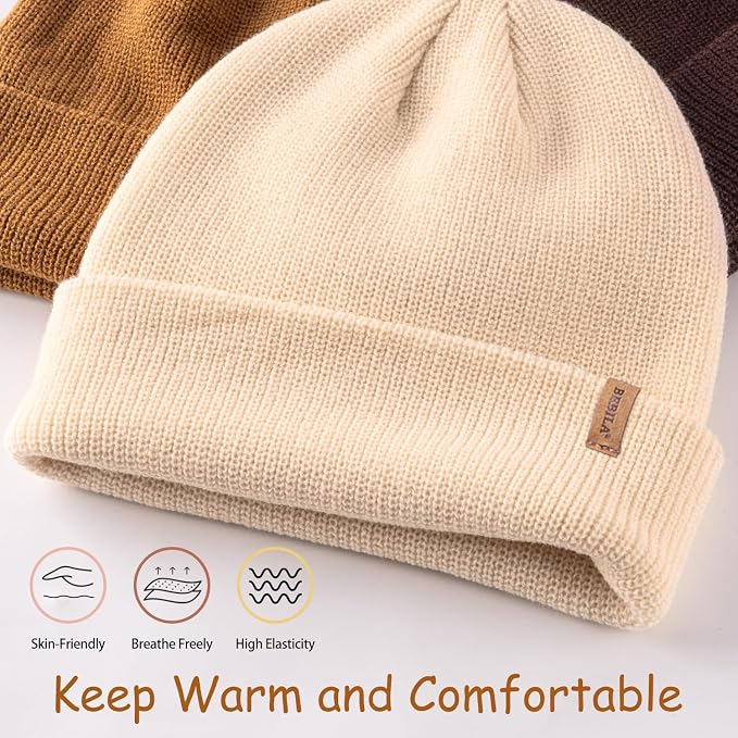 Baby Beanie Toddler Infant Winter Hats Knit Warm Caps - Image 2