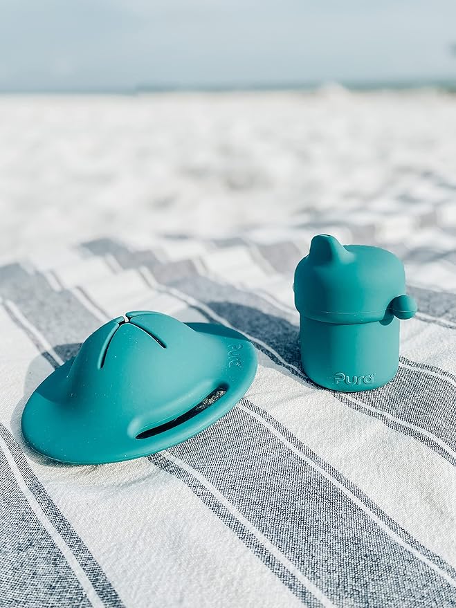 Pura my-my Silicone Snack Container & Sippy Cup Bundle | Spill Proof, Reusable, Food Grade Silicone, Plastic-Free | For Kids, Toddlers, Babies & Infants