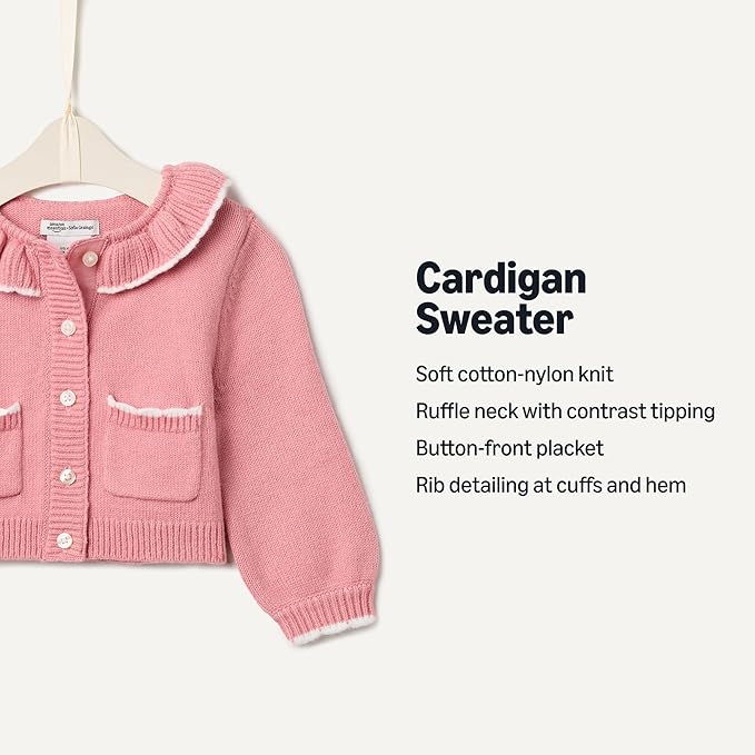 Amazon Essentials x Sofia Grainge Baby Girls' Cardigan Sweater - Image 3