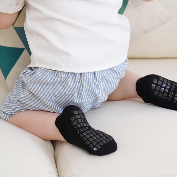 Non-slip Toddler Ankle Cotton Grip Socks Unisex 6M-5T - Image 6