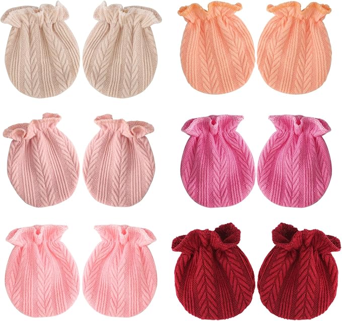 BQUBO Baby Mittens No Scratch Cotton Newborn Infant Glove Soft Skin-friendly by DRESHOW