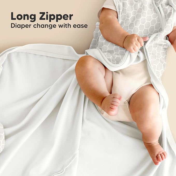 2-Pack Organic Baby Sleep Sacks, 100% Cotton 0.5TOG - Image 5