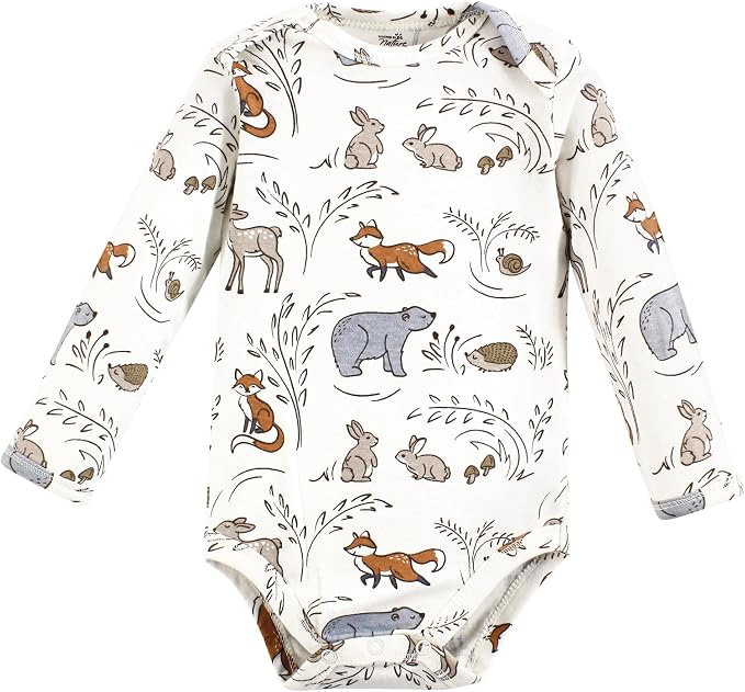 Touched by Nature Unisex Baby Organic Cotton Long-Sleeve Bodysuits - Image 5