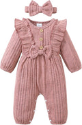 Mioglrie Newborn Baby Girl Clothes 1 Piece Infant Fall Winter Romper Outfit | by Mioglrie
