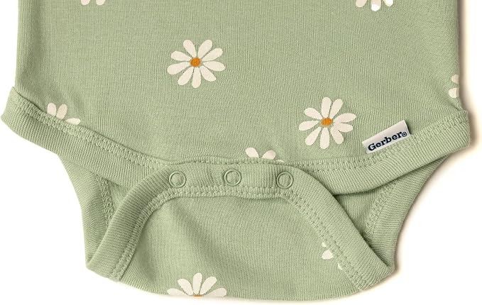 Gerber Baby Girls' 8-pack Short Sleeve Onesies Bodysuits - Image 3