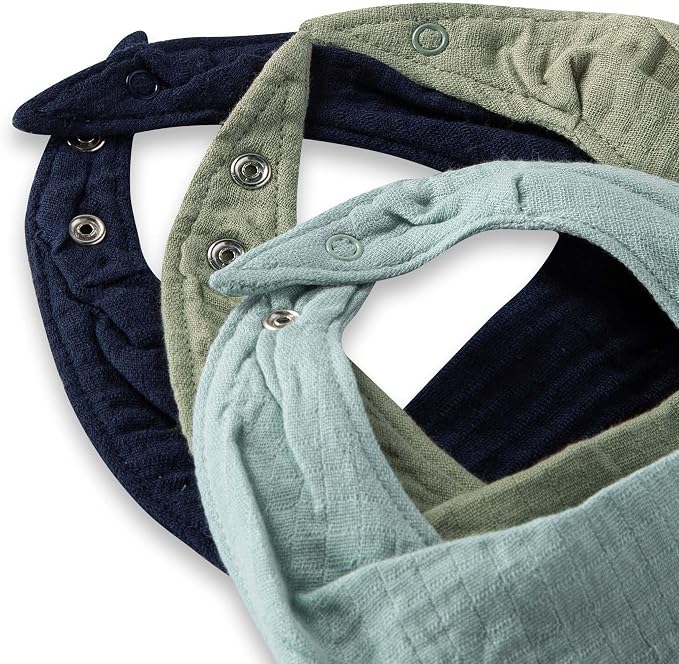 Burt's Bees Baby Bandana Bib Set - Image 2
