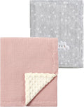 CREVENT 2Pcs 30''X40'' Cute Cozy Fluffy Warm Baby Blankets by CREVENT
