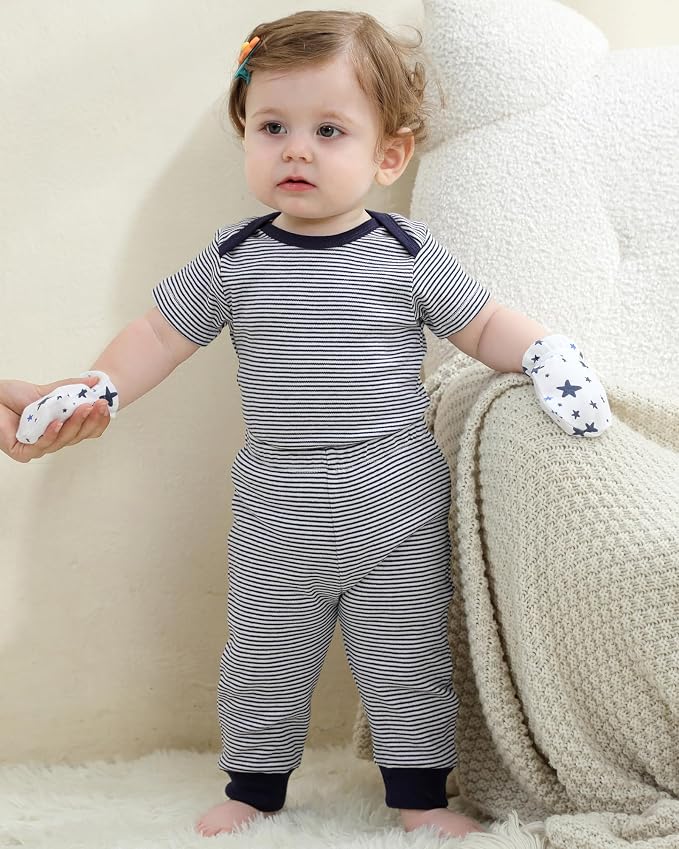 Baby Bodysuit and Pant Set Cotton Ribbed Mix Infant Girl Clothes | Unisex - Image 5