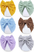 Cinaci 6 Pack Nursery Hospital Caps Bonnets Beanies Headwraps Turban Hats by Cinaci