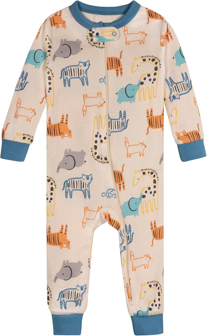 Onesies Brand Baby Boys' 3-pack Snug Fit One-piece Cotton Pajamas - Image 4