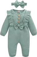 Mioglrie Newborn Baby Girl Clothes 1 Piece Infant Fall Winter Romper Outfit | by Mioglrie