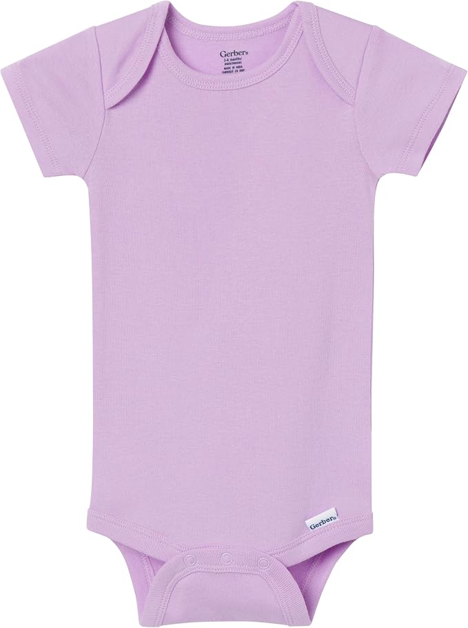 Gerber Baby Boys & Girls 5-Pack Solid Onesies Bodysuits - Image 6