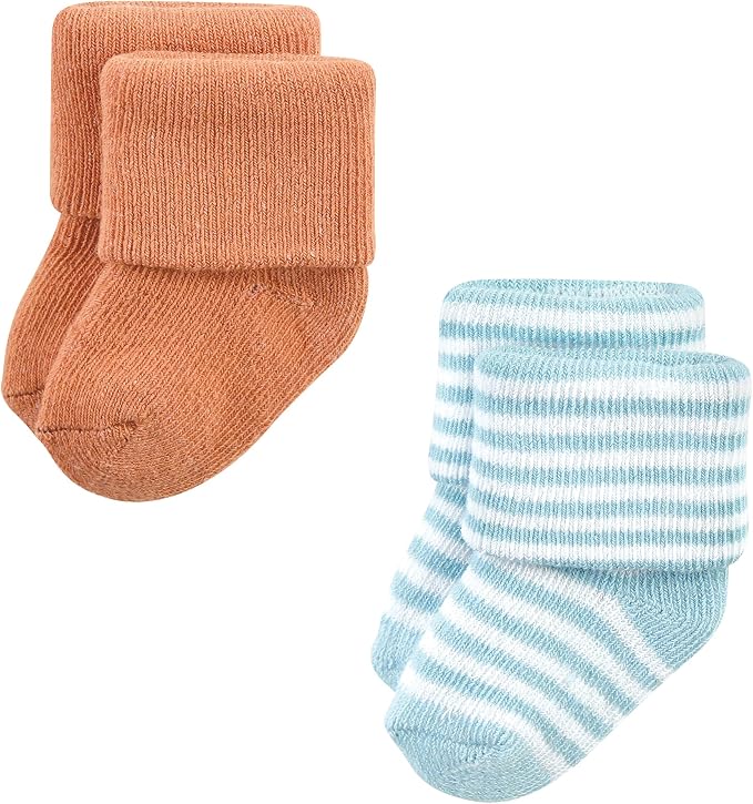 Hudson Baby Baby 8-pack Cotton Rich Newborn and Terry Socks - Image 3