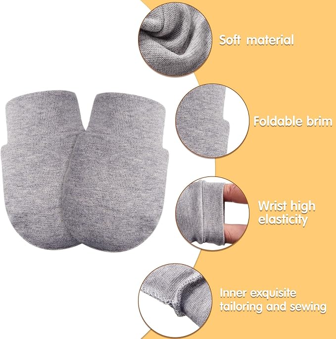 Geyoga 6 Pairs Baby Mittens Newborn No Scratch Gloves Infant | Anti Scratch - Image 2