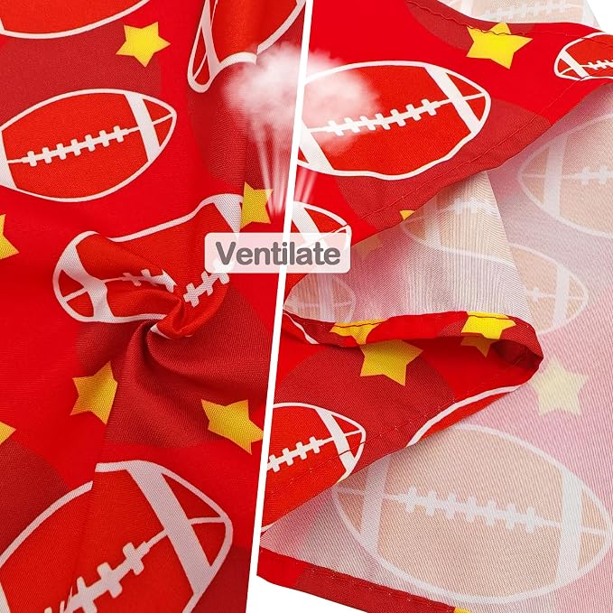 7 PCS Football Dog Bandanas for Large Dogs Breed 33 Inch Sewing Hemming Dog - Image 4