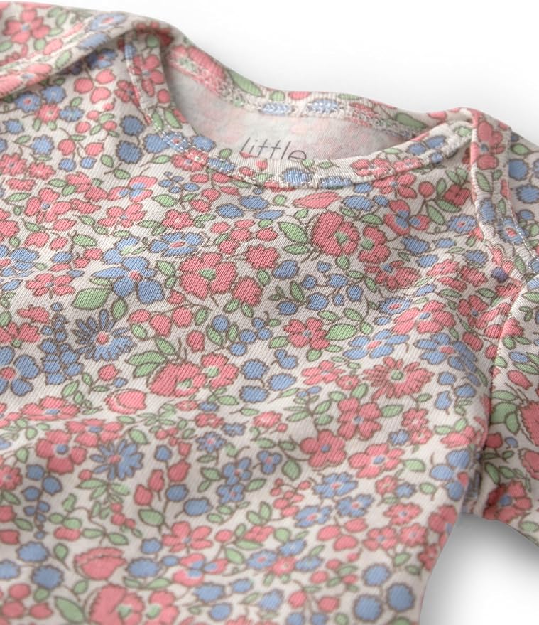 little planet by carter's Unisex Baby 3-pack Short Sleeve Bodysuits Made - Image 2
