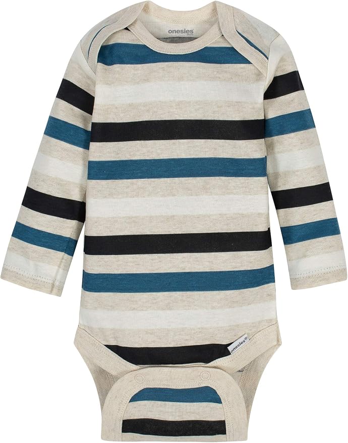 Onesies Brand Baby Boys & Girls 6-Pack Long Sleeve Bodysuits - Image 6