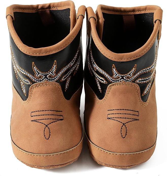 Jastore Baby Boys Girls Cowboy Boots Infant Western Booties Toddler Soft Sole - Image 5