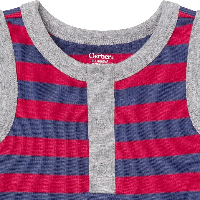 Gerber Baby Boys Multi-Pack Sleeveless Onesies Bodysuit - Image 9