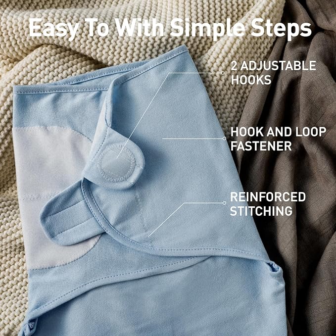 GLLQUEN BABY Swaddles for Newborns 3-6 Months, Adjustable & Easy Fastener | - Image 6