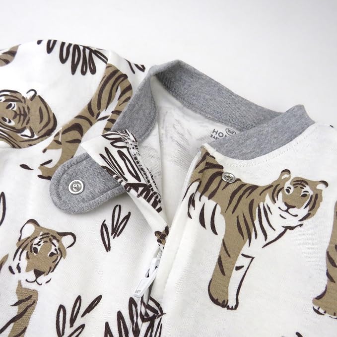 HonestBaby Baby Boys' Sleep & Play Footed One-piece Pajama Sleeper 100% Organic - Image 4