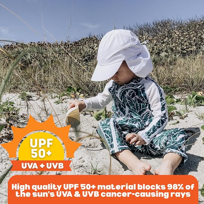 SwimZip Sun Hat with Neck Flap | UPF 50+ Protection - Image 3