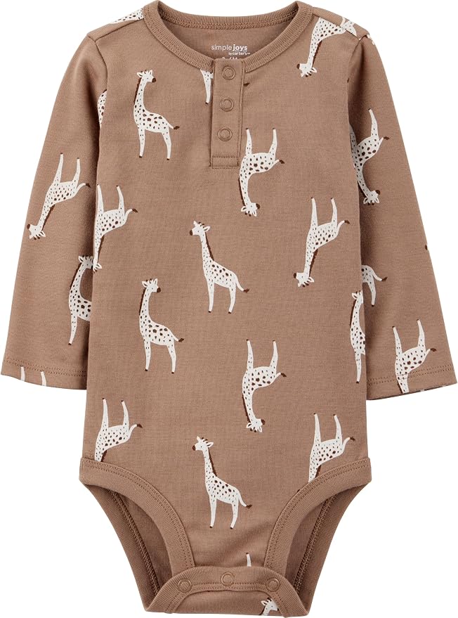 Simple Joys by Carter's Baby 5-pack Long-sleeve Bodysuit - Image 2