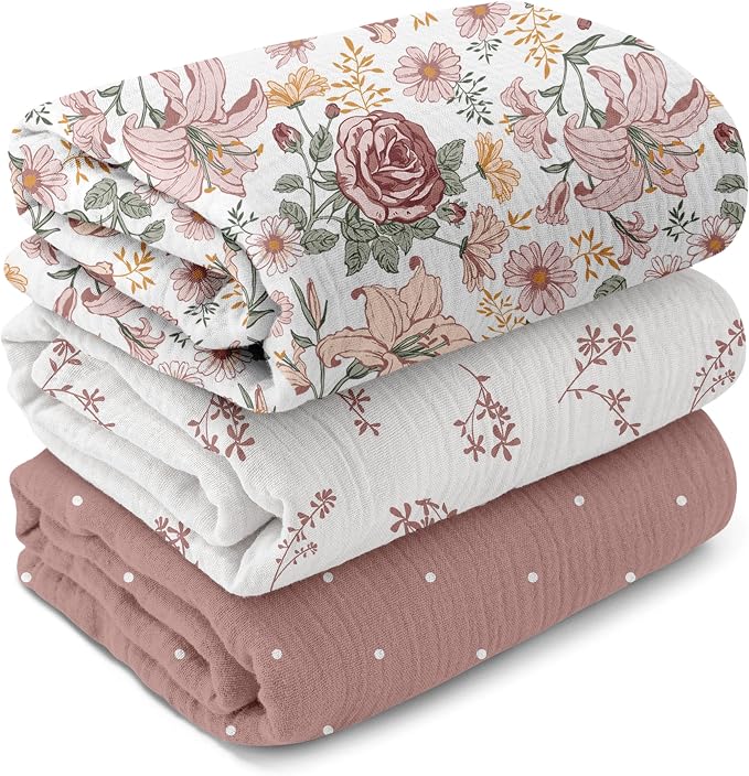 GLLQUEN BABY Muslin Swaddle Blankets by GLLQUENBABY