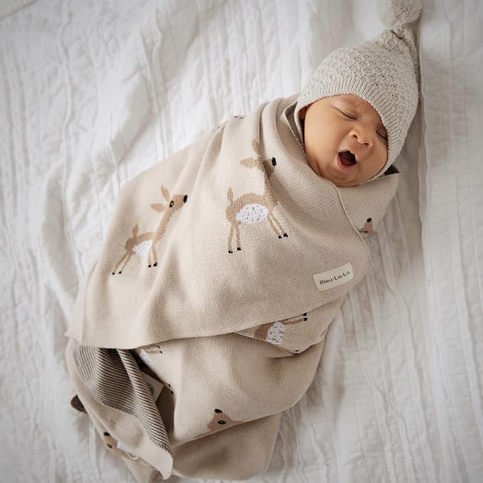 Knit Baby Swaddle Blanket - Image 6