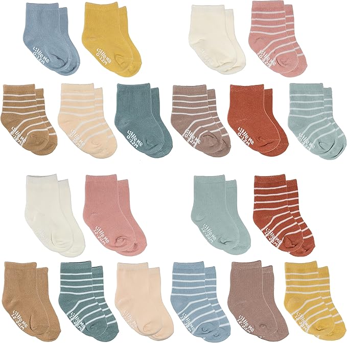 Little Me 20-Pack Newborn Baby Infant & Toddler Unisex Socks, by LittleMeChildrensApparel