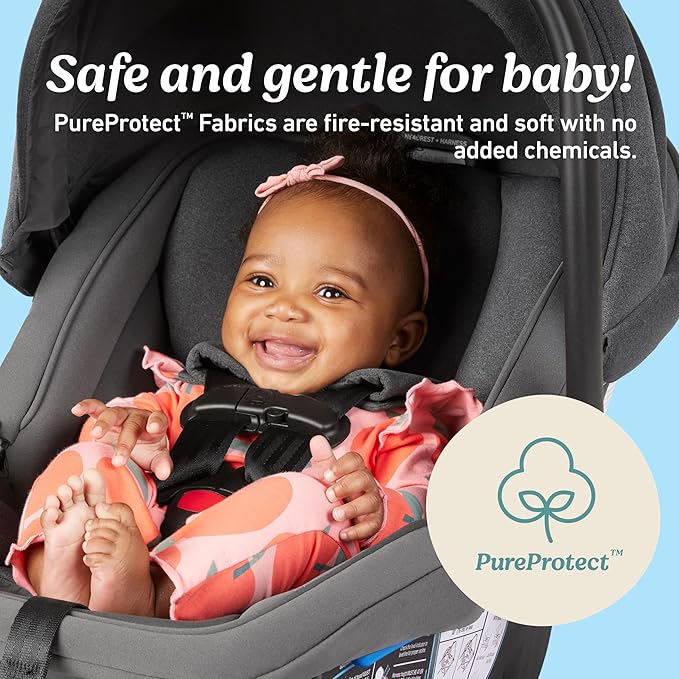 Graco Gomax Infant Car Seat, Ace, Lightweight, Reclining Rear Facing Car Seat Installs with or Without a Base
