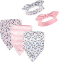 Hudson Baby Unisex Baby Cotton Bib and Headband Set by HudsonBaby