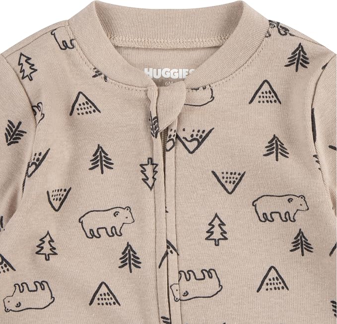 HUGGIES Baby Baby Printed Footed Coverall - Image 3