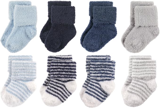 Hudson Baby Baby 8-pack Cotton Rich Newborn and Terry Socks by HudsonBaby