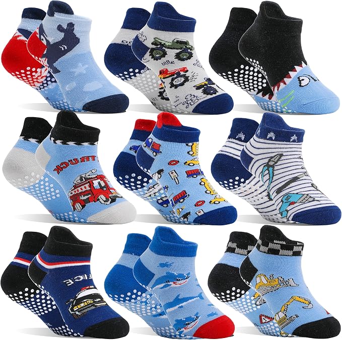 Welwoos Baby Girls Boys Toddlers Grips Socks Kids Non Slip Anti Skid Ankle by Welwoos
