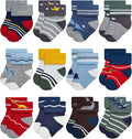 RATIVE Newborn Baby Socks 0-6, 6-12 Months Terry Turn Cuff Socks by RATIVE