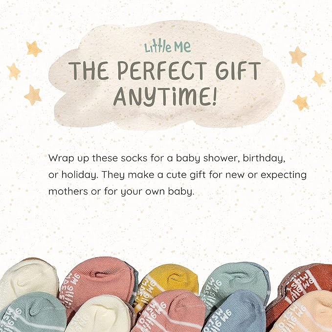 Little Me 20-Pack Newborn Baby Infant & Toddler Unisex Socks, - Image 5